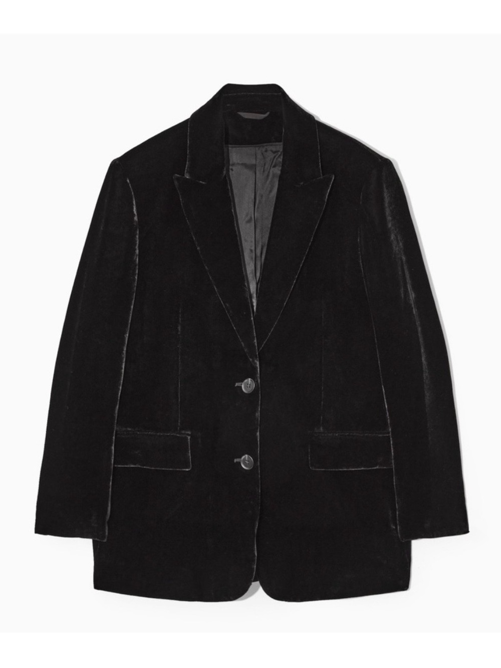 NEW! COS Velvet and Silk Blend Blazer